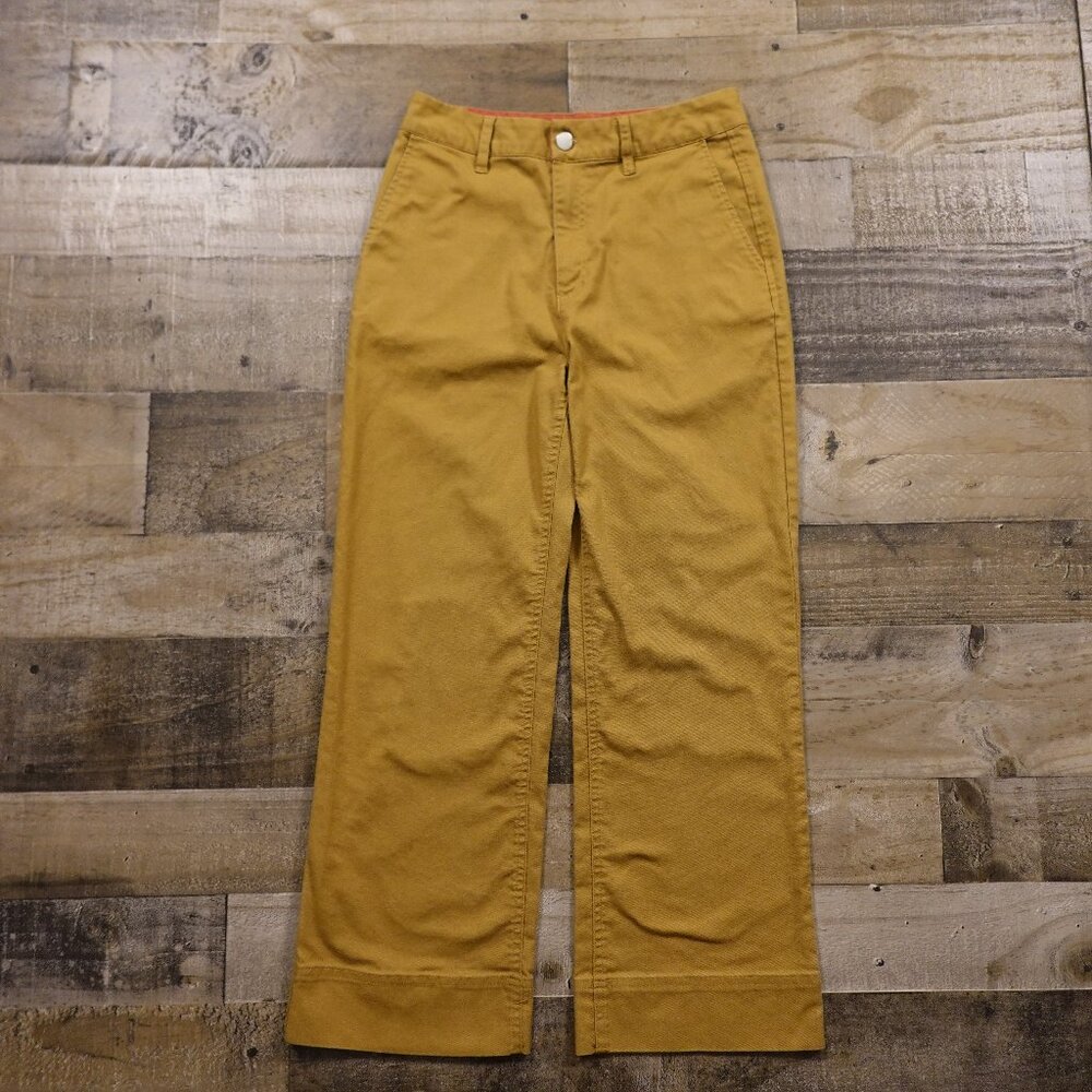 Backcountry Cotton-Blend Utility Pants – Women's Size 2 Mustard Relaxed Fit crop